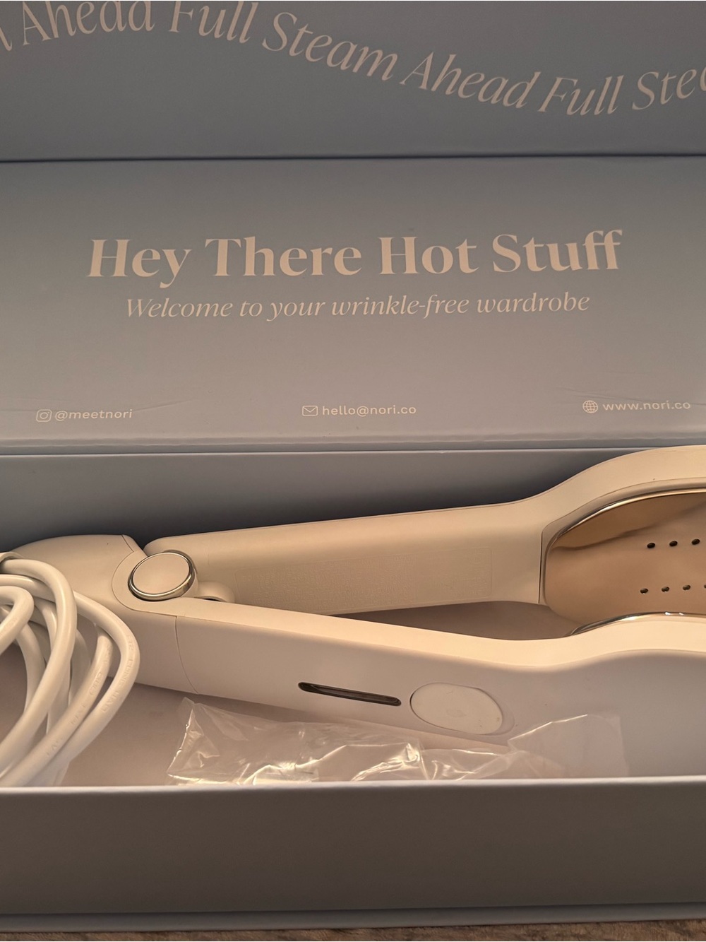 NORI Press Steam Iron - Portable Wrinkle-Free Garment Care